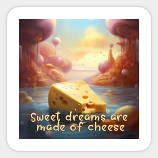 Sweet Dreams Are Made Of Cheese Sticker